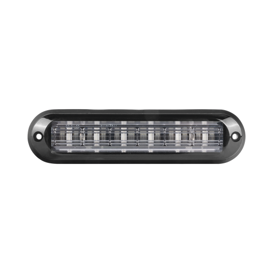 XLT1835R|Luz Auxiliar Ultra Brillante  IP67 de 6 LEDs, Color Rojo, con mica transparente y bisel negro