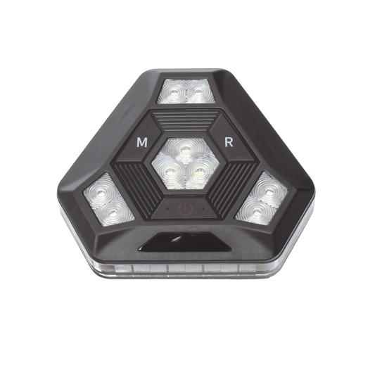 XLTE1985RB|Luz Auxiliar Rojo/Azul Ultra Brillante Para Autom??viles, Motocicletas y Bicicletas Con Montaje Magn?®tico