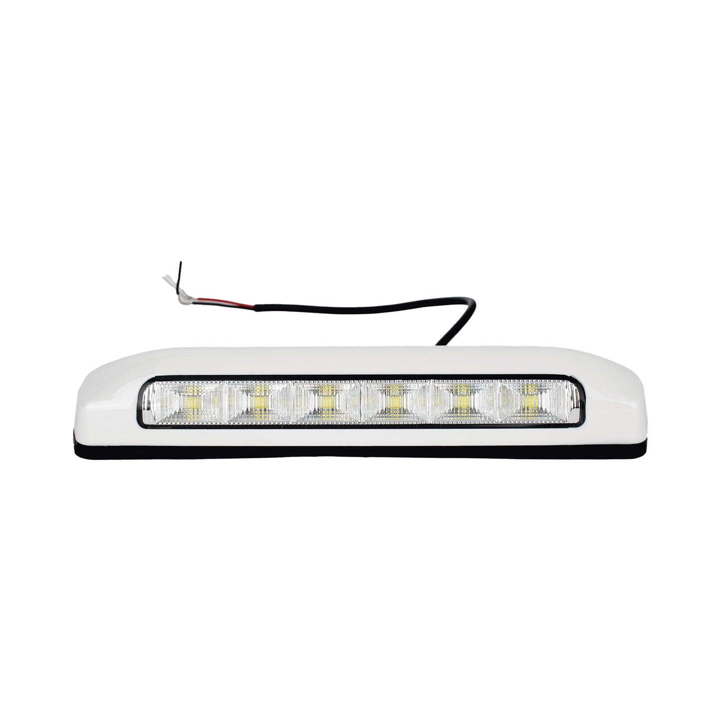 XLTE2205W|Luz de Escena, 6 LED, IP67, con bisel color blanco, Ideal para Ambulancias y Vehiculos de trabajo