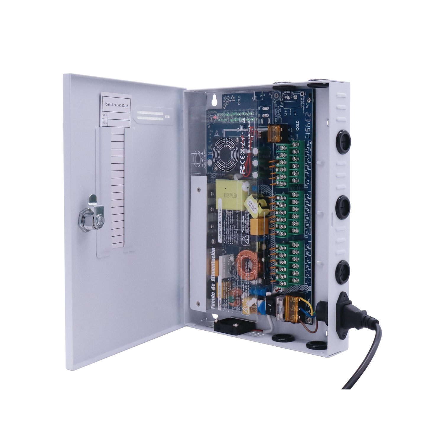 XP18DC20HD|Fuente de poder profesional 11-15 V / 18 canales / 16 A / Hasta 1.8 Amperes por Salida / Protecci??n Contra OV, OC, SC, / Filtro de Ruido por canal