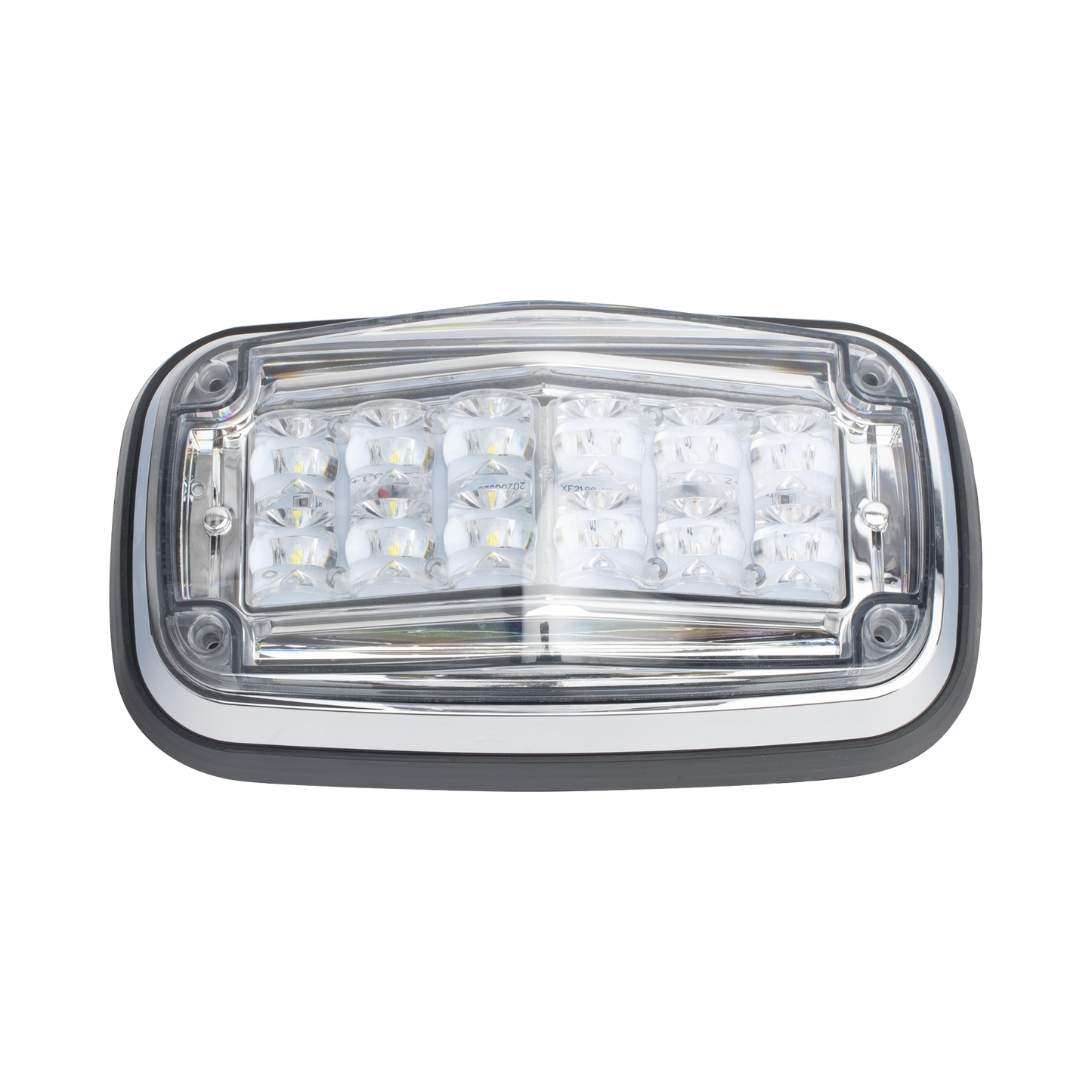 XT1885RW|Luz de advertencia 8 X 4", Color Rojo / Claro, IP67, SAE, Ideal para Ambulancias