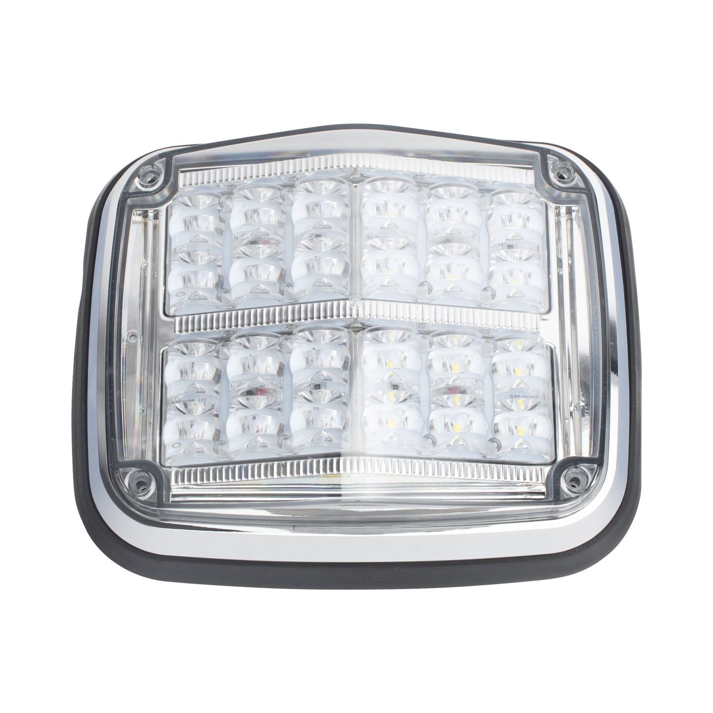 XT1895RW|Luz de advertencia de 8 X 6", Color Rojo / Claro, SAE,  IP67, Ideal para Ambulancias