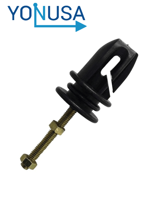 YONUSA AP401 - Aislador 3 en 1 realiza funcion de aislador Paso, esquina y tensor para cercos electricos / Resistente a la corrosi??n / Resistencia de tensi??n de 70 a 120 Kgs