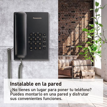 KX-TS500MEB|Teléfono analógico básico, Alámbrico Panasonic KX-TS500