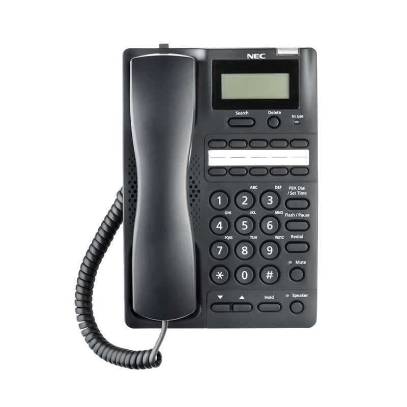 NEC-BE117784 | AT-55 Teléfono análogo unilinea (color negro) 10 teclas de marcación rápida speaker-phone NEC