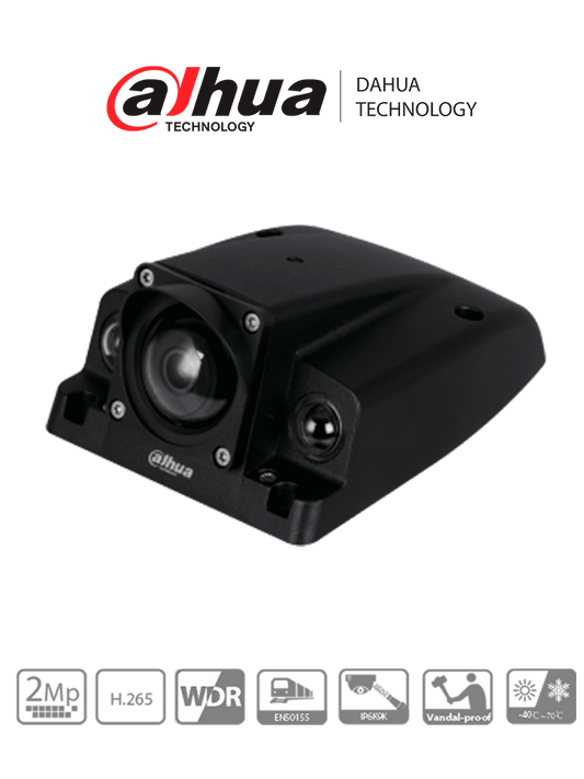 DAHUA IPC-MBW4231N-AS-H - CAMARA IP ESPECIAL PARA NVR MOVIL/ H265+/ 2 MEGAPIXELES/ IP67/ IK10/