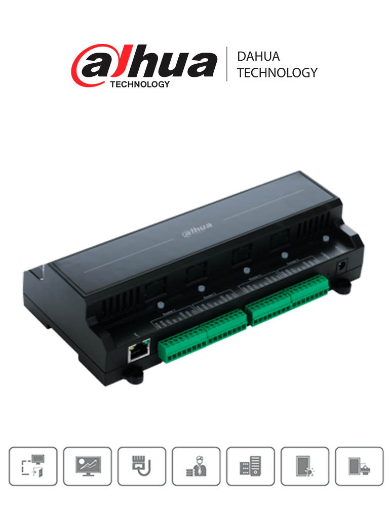 DAHUA ASC2102B-T - Control de Acceso Esclavo para Control Maestro/ Soporta Conexi??n en Cascada/ 2 Puertas y 4 Lectoras/ 20,000 Usuarios/ 30,000 Registros/ Soporta RS-485 y Wiegand/ #LoNuevo/ #PFDahua