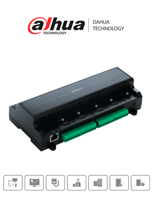 DAHUA ASC2102B-T - Control de Acceso Esclavo para Control Maestro/ Soporta Conexi??n en Cascada/ 2 Puertas y 4 Lectoras/ 20,000 Usuarios/ 30,000 Registros/ Soporta RS-485 y Wiegand/ #LoNuevo/ #PFDahua
