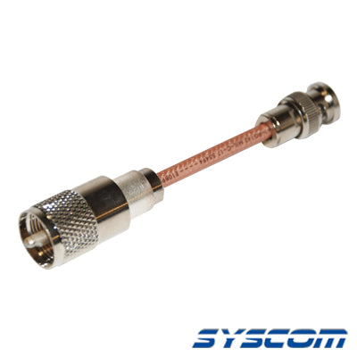 SBNC-142-UHF-10|Cable RG142, con conectores BNC Macho /UHF (PL-259) Macho.