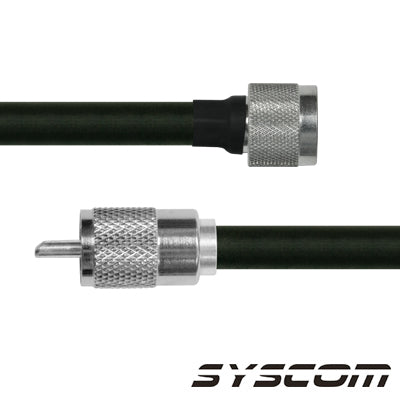 SN-214-UHF-180|Cable Coaxial RG-214/U de 180 cm, con conectores N Macho a UHF Macho (PL-259).