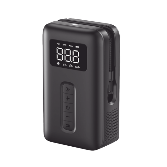 15951|Inflador de Neumáticos | Compresor de Aire Portátil | Bomba de Aire de 150 PSI | Flujo de Aire de 15L/Min | Con Batería Integrada | Cuenta con Luz LED | Ideal para coches, bicicletas, pelotas de motocicleta.