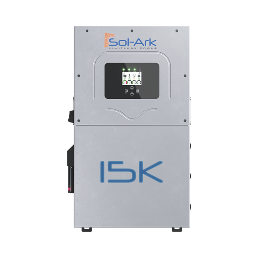 15K2P|Inversor Hibrido SOL-ARK, 15 Kw, 220 Vcc, Fase Dividida,  WIFI incluido, IP65, Entrada de Baterías a 48 Vcc