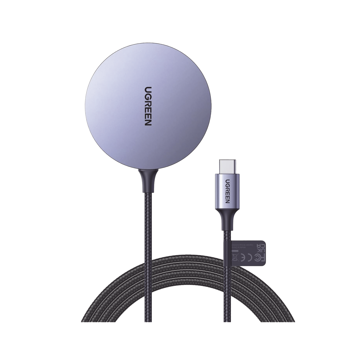 30233|Cargador Inalámbrico Magnético 15W Tecnología Magsafe  Qi  Certificado MFM Modulo de Carga Original Carga Rápida Fuerte Absorción Magnética Cable de Nylon Trenzado 1.5 metros Multi P