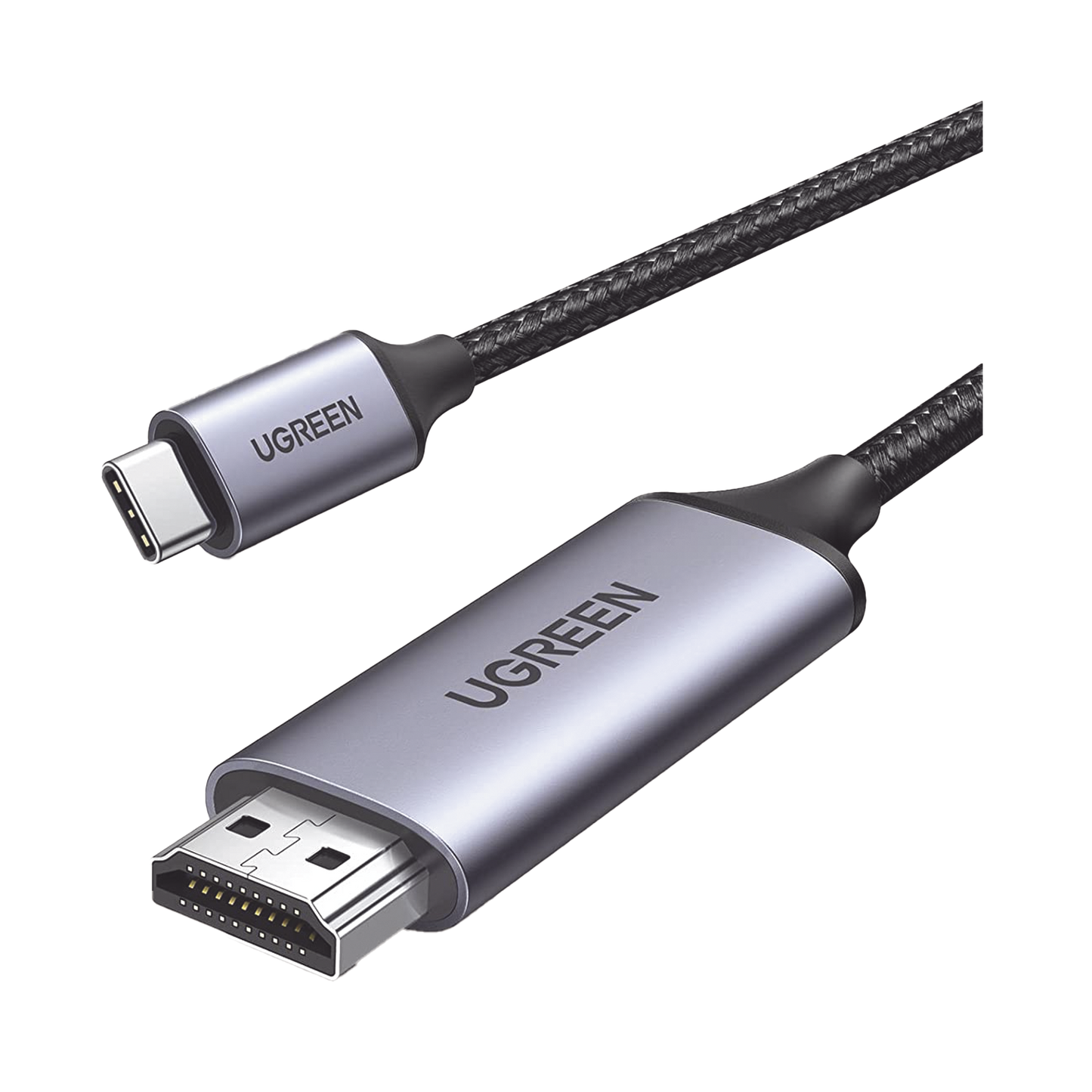 50570|Cable USB-C 3.1 a HDMI 4K | 1.5m | Compatible con Thunderbolt 3 & 4 | Adaptador Tipo-C a HDMI | 4k@60Hz | Soporta Modo Espejo y Modo Extendido | Carcasa de Aluminio | Nylon Trenzado | Conector Niquelado | Blindaje Multicapa.