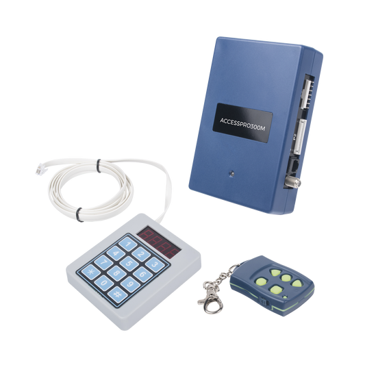 ACCESSPRO300|Receptor Inalambrico Universal Administrable por Software, Hasta 1600 controles de usuarios, compatible con Barreras y Motores de puertas