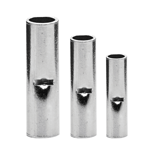 AE31818|Conector a tope / Sin aislar / 22 - 16 AWG / Sin color / Paquete de 25 piezas.