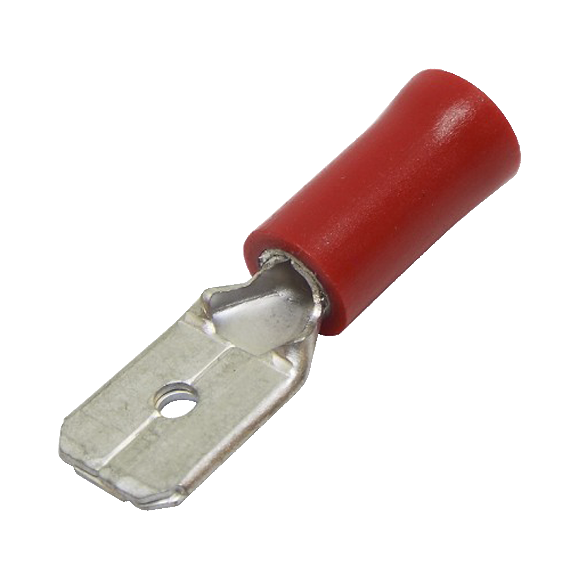 AE51242|Terminal tipo macho aislada / 22 - 16 AWG / Rojo / Paquete de 25 piezas.