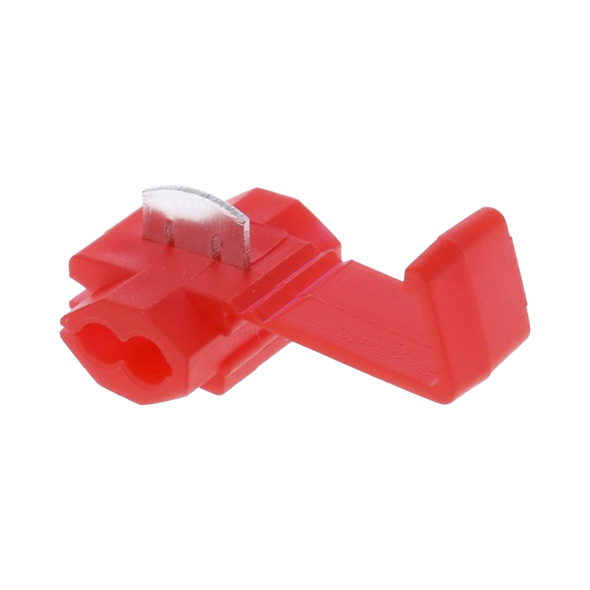 AECW-1-25|Terminal tipo almeja / 22 - 18 AWG / Rojo / Paquete de 25 piezas.