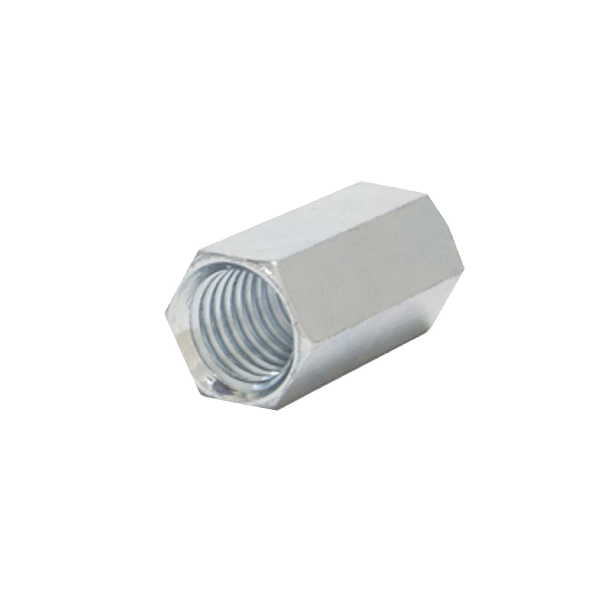 ANC-CH12114|Cople hexagonal roscado cuerda maquina galvanizado de  12.7 mm (1/2").
