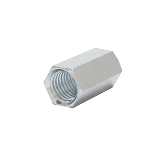 ANC-CH12114|Cople hexagonal roscado cuerda maquina galvanizado de  12.7 mm (1/2").