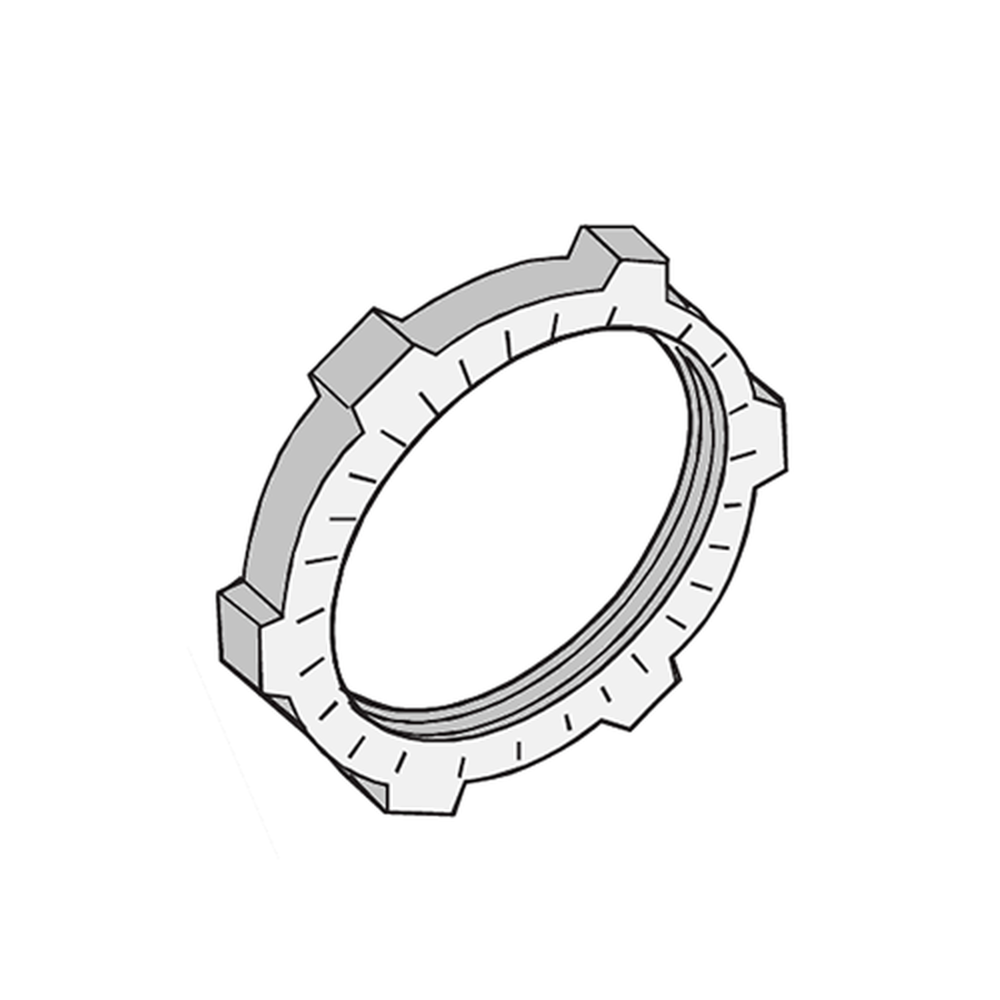 ANC-CT12|Contratuerca Met?ílica Zamac de 1/2" (13 mm).