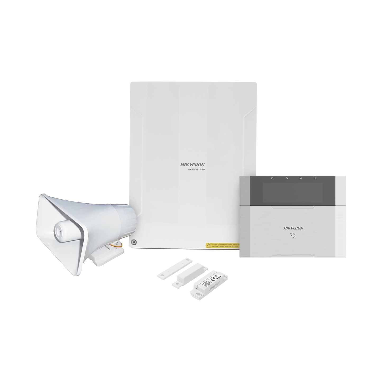 AXHYBRIDPRO-KIT|KIT Panel de Alarma  AX HYBRID PRO / 1 Panel Híbrido / 1 Teclado LCD / 1 Contacto Magnético / 1 Sirena de 30 Watts