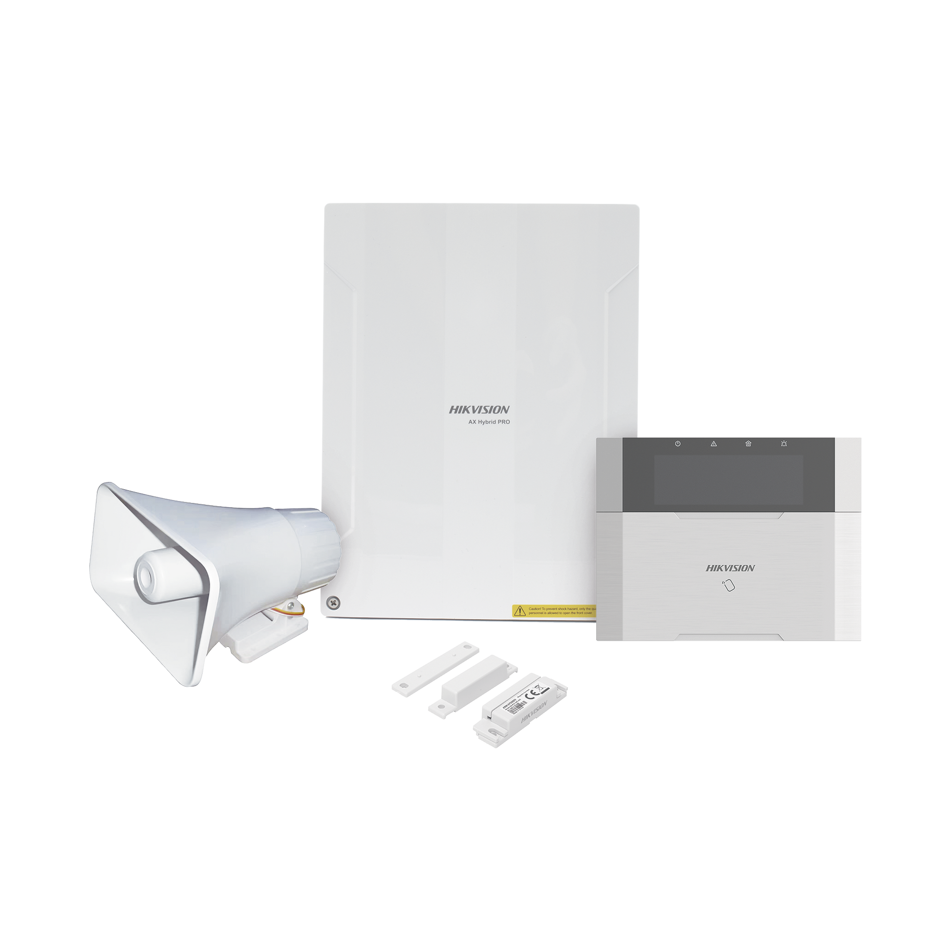 AXHYBRIDPRO-KIT|KIT Panel de Alarma  AX HYBRID PRO / 1 Panel Híbrido / 1 Teclado LCD / 1 Contacto Magnético / 1 Sirena de 30 Watts