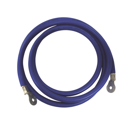 CBL-2AWG-2.2B|Cable para Baterías,  2.2 m Azul Calibre 2 AWG con Terminales de Ojo en Ambos Extremos