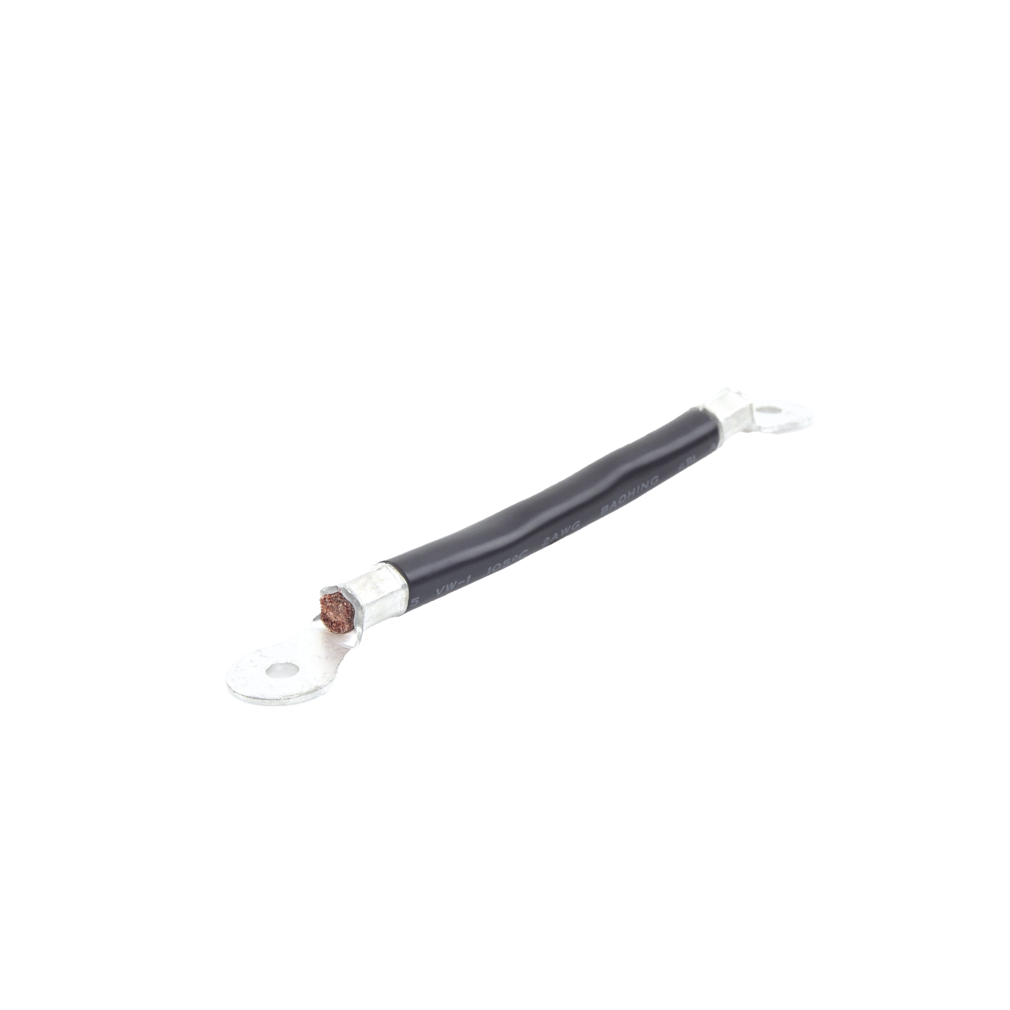 CBL-AWG2-0.2B|Cable para Bater?¡as, 0.2m, Negro, Calibre 2 AWG con Terminales de Ojo en Ambos Extremos