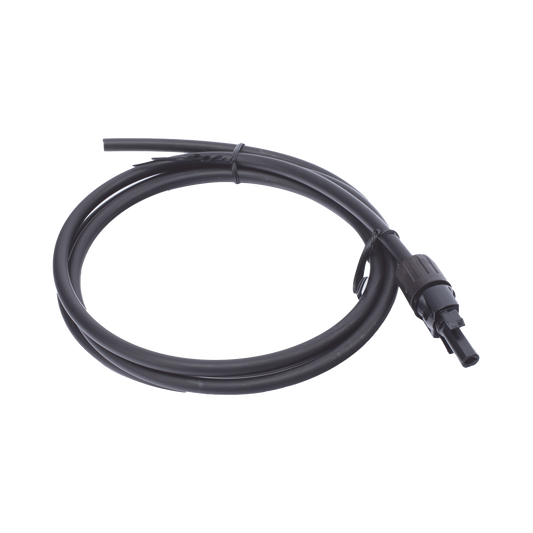 CBL-MC4-1.5BLK|Cable Fotovoltaico 1.5 m, Negro, Calibre 10 AWG con Terminal MC4-H en un Extremo