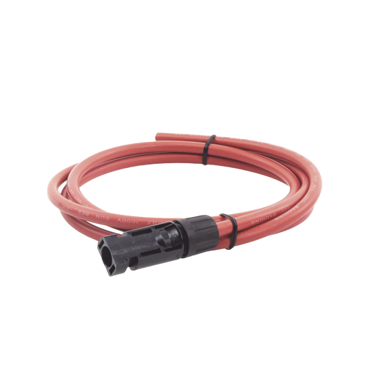 CBL-MC4-1.5R|Cable Fotovoltaico, 1.5 m, Rojo, Calibre 10 AWG con Terminal MC4-M en un Extremo