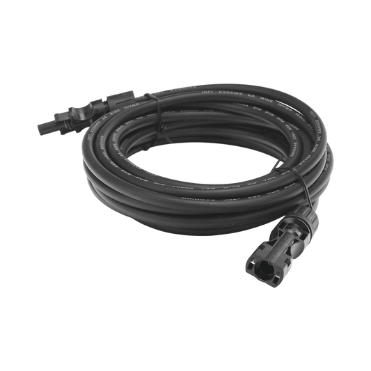 CBLMC42P5MBLK1|Cable Fotovoltaico 2.5 m, Negro, Calibre 10 AWG con Terminales MC4 en Ambos Extremos