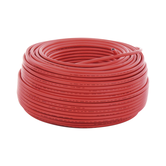 CBL-PV-10R/100|Cable Fotovoltaico Rojo / 6mm² (10AWG) / Material COBRE / 2000V / Rollo de 100 m