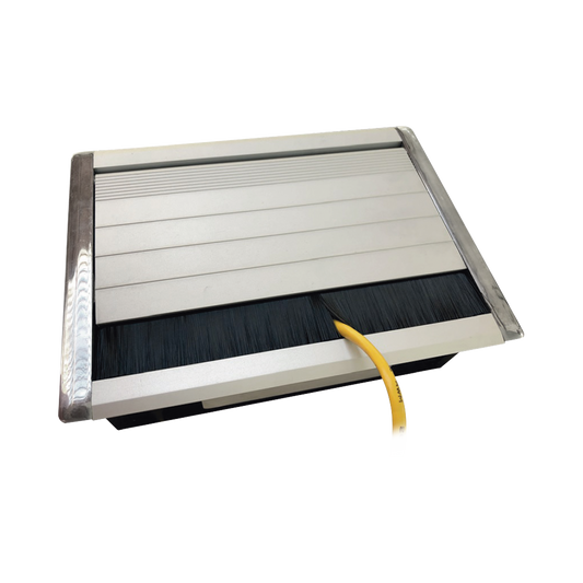 CE-UNI-1M|Caja universal vacía de 1 módulo para instalación en escritorio (voz, datos, vídeo, contactos eléctricos), (No incluye accesorios)