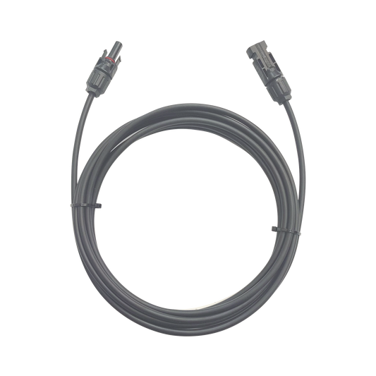 CFMC41MBLK|Cable Fotovoltaico / 1 metro / Color Negro / Calibre 10 AWG / Terminal MC4-Macho y Hembra en  ambos extremos