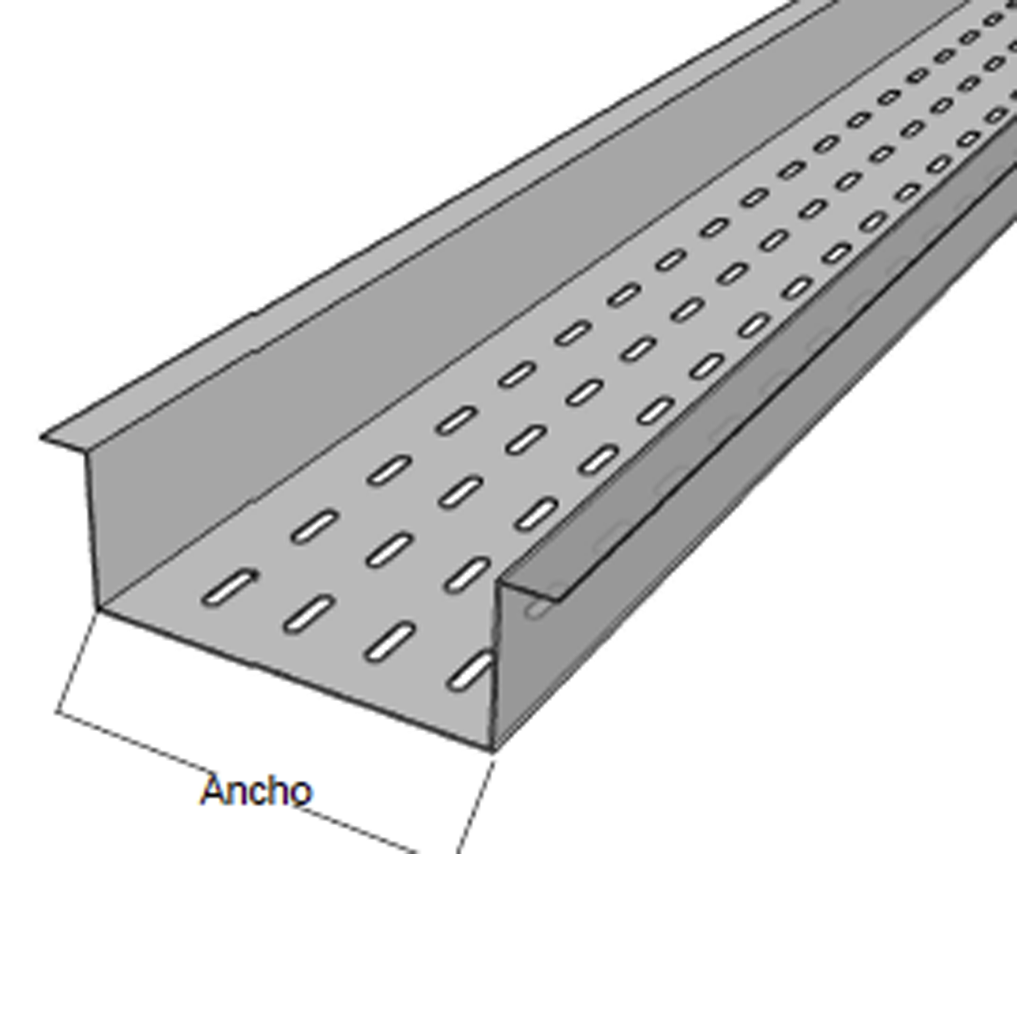 CH-FPZ9X4ALK|Fondo Perforado Perfil Z ancho de 4" x 9" material Aluminio, incluye torniller?¡a