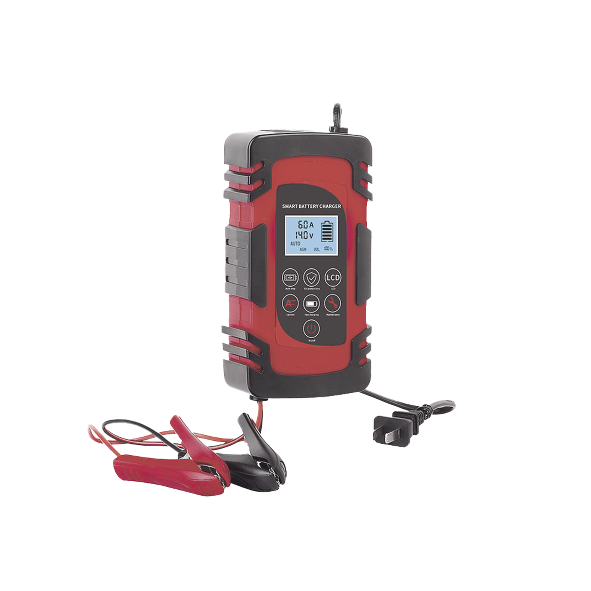 CHR-80|Cargador de Bater?¡as / 12 o 24 Vcc / hasta 40 Ah / 2, 4 o 6 A / Display LCD