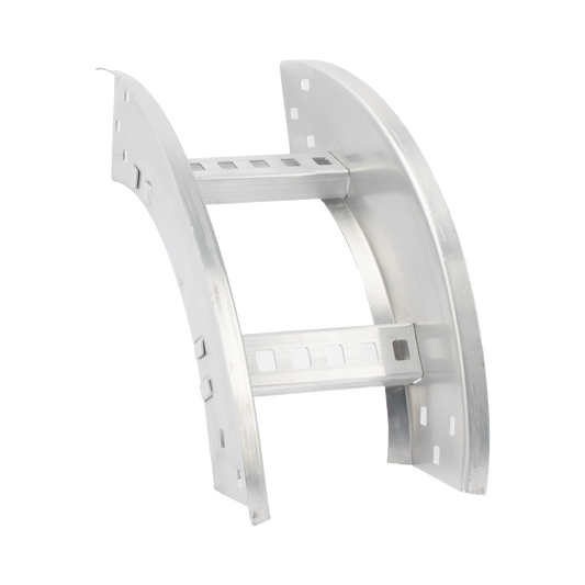 CH-VE-908R8X6AK|Curva Vertical Exterior de Aluminio de 90?? Perfil Z / Peralte 3 1/4" / Ancho 6" / Radio 8" / Incluye Torniller?¡a