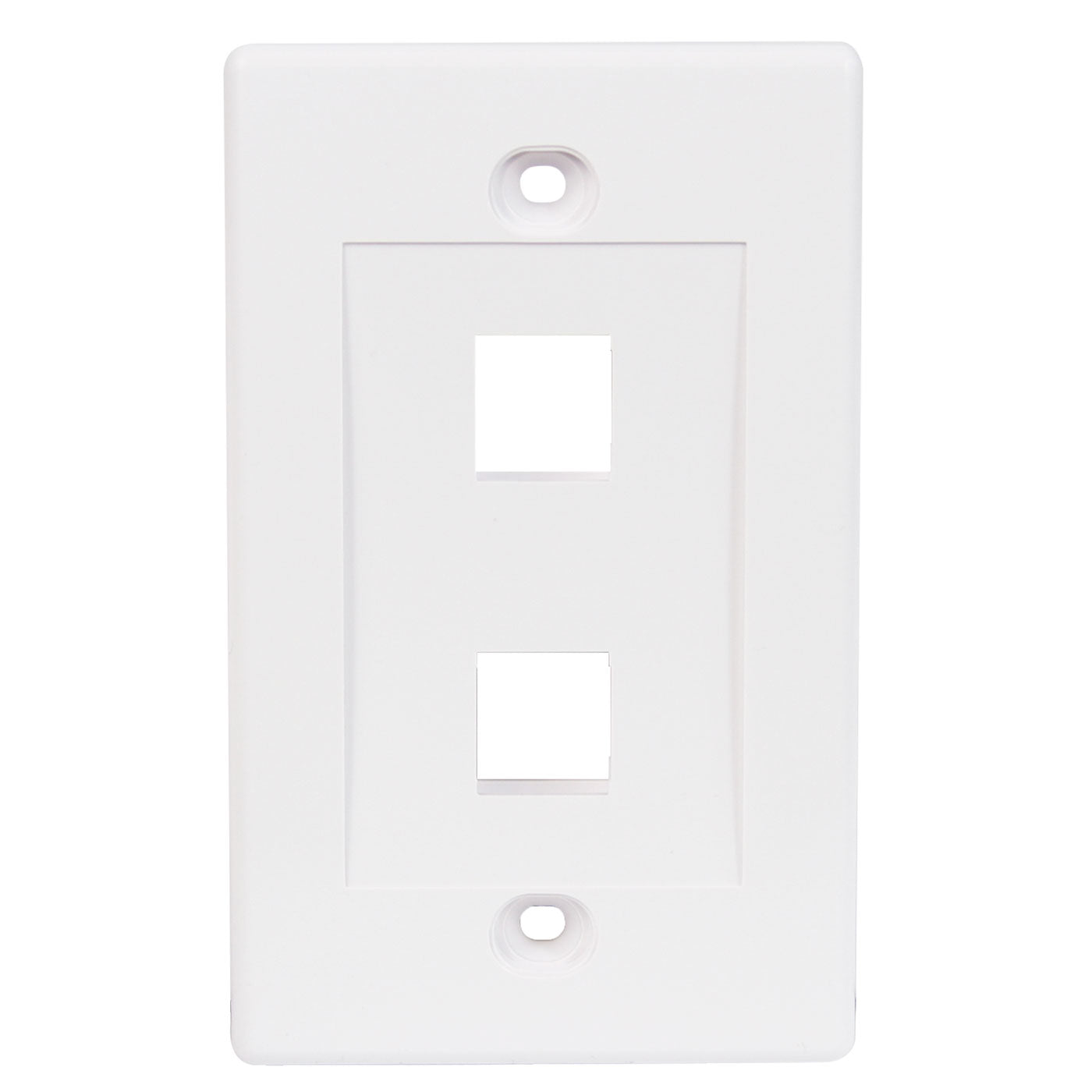8699612AFP - Placa de pared de 2 puertos color blanca Condumex