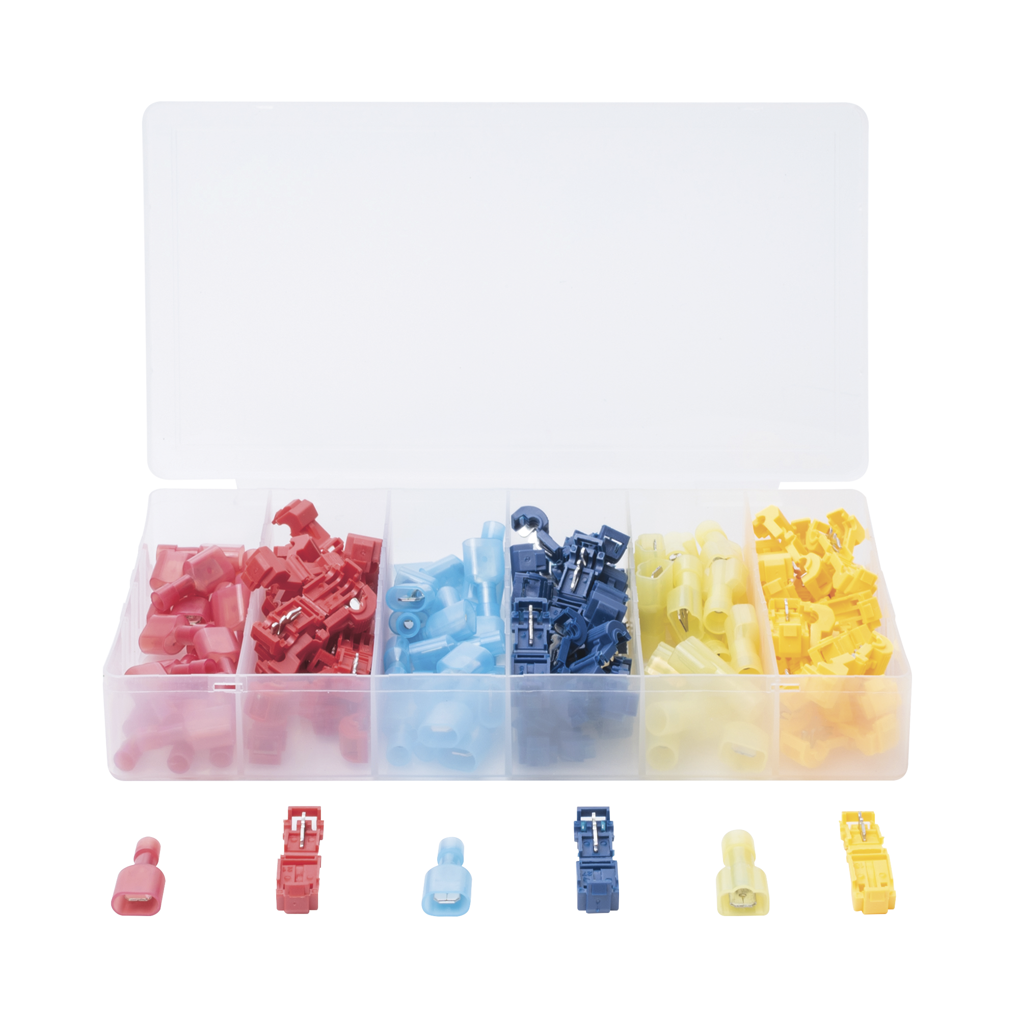 CT-T123|Kit de 60 Conectores para Cableado El?®ctrico Tipo T-TAP / Conectores tipo Uni??n