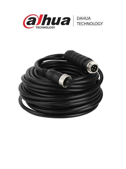 DAHUA MCNU-GXF4-GXM4-12 - Cable extensor tipo aviaci??n de 12 Metros/ Para transmisi??n de video y audio analogico/ Conectores M12 hembra a M12 macho/ 4 Pines/ Especial para DVR Movil/