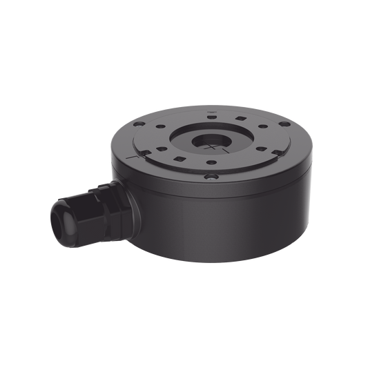DS-1280ZJ-XS(BLACK)|Caja de Conexión de Metal Color Negro / Exterior IP66 / Compatible con DS-2CD1043G2-LIUF/BLACK & DS-2CD2043G2-I(U)(BLACK)