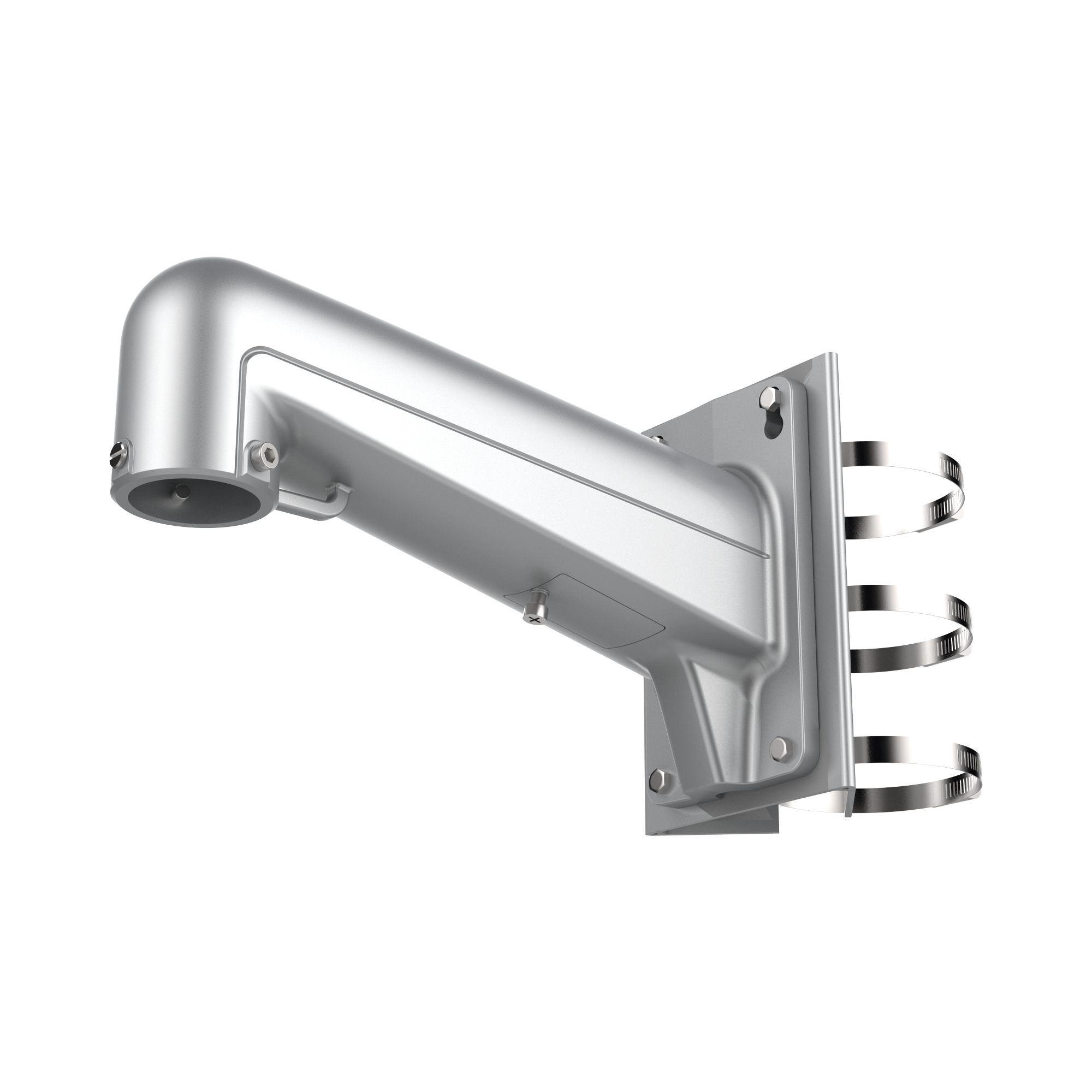 DS-1602ZJ-POLE-P|Montaje de Poste para PTZ HIKVISION / Color Plata