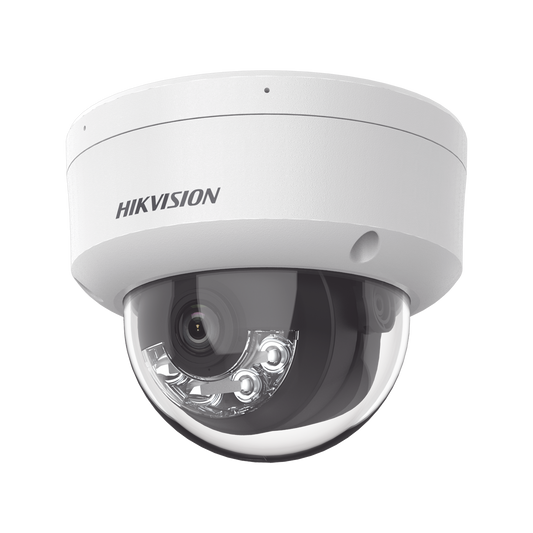 DS-2CD1163G2-LIU|[Dual Light] Domo IP 6 Megapixel / Lente 2.8 mm / 30 mts IR + 30 mts Luz Blanca / Micrófono Integrado / ACUSENSE Lite / Exterior IP67 / H.265 / PoE / ONVIF