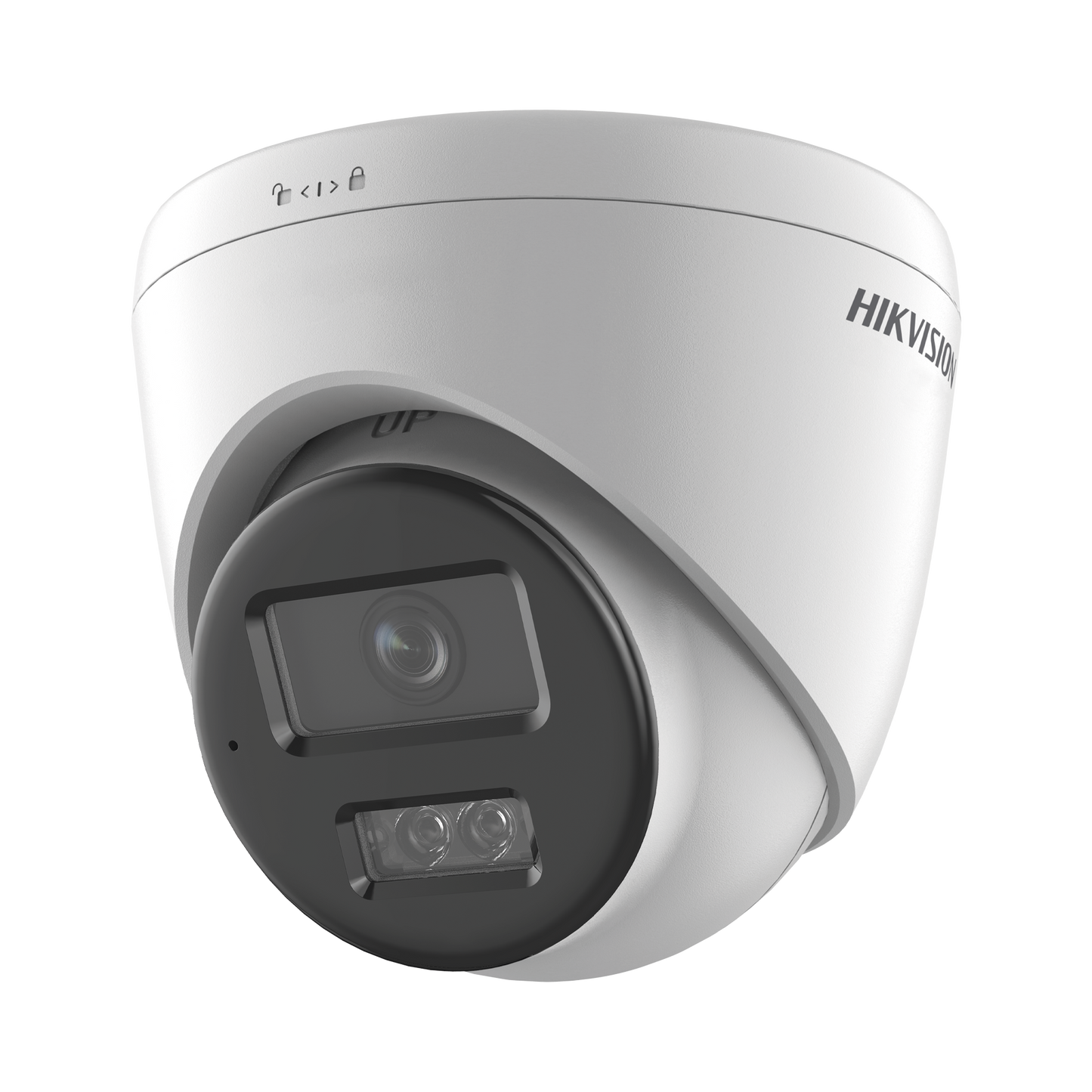DS-2CD1383G2-LIU(F)|[Dual Light] Turret IP 8 Megapixel (4K) / Lente 2.8 mm / 30 mts IR + 30 mts Luz Blanca / Micrófono Integrado / ACUSENSE Lite / Exterior IP67 / H.265 / PoE / ONVIF / Micro SD