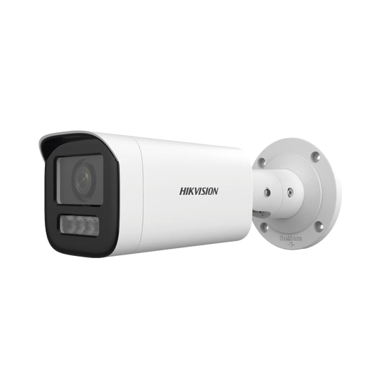 DS-2CD1643G2-LIZSU|Bala IP 4 Megapíxel / Lente Motorizado 2.8 a 12 mm / Dual Light (50 mts IR + 50 mts Luz Blanca) / ACUSENSE Lite / Microfono Integrado / Exterior IP67 / WDR 120 dB / PoE / ONVIF / Micro SD