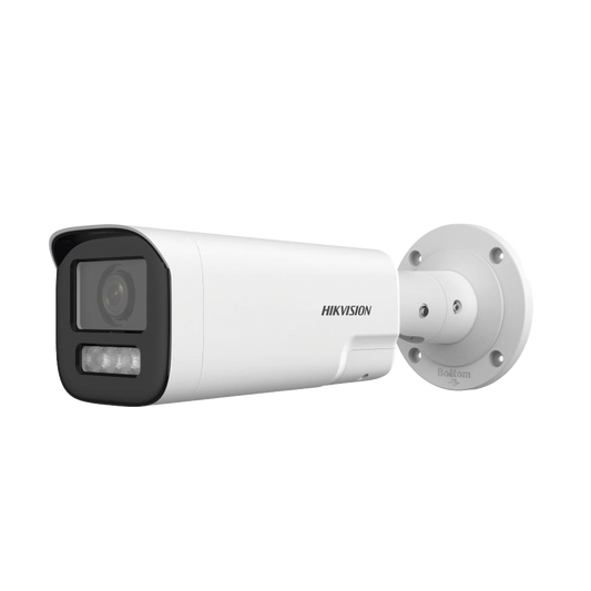 DS-2CD1643G2-LIZSU/SL|Bala IP 4 Megapíxel / Lente Mot. 2.8 a 12 mm / Dual Light (50 mts IR + 50 mts Luz Blanca) / ACUSENSE Lite / Audio de Dos Vías /  Luz Intermitente y Alerta de Audio / Exterior IP67 / WDR 120 dB / PoE / ONVIF / Micro SD
