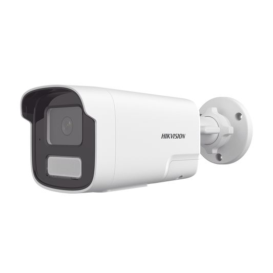 DS-2CD1T43G2-LIUF/SL|[PROTECCIÓN ACTIVA] Bala IP 4 Megapíxel / ACUSENSE Lite (Detección de Humanos y Vehiculos) / Lente 4 mm / Audio de Dos Vías /  Luz Intermitente y Alerta de Audio / 50 Mts IR EXIR 2.0 / Exterior IP67 / WDR 120 dB / PoE / ONVIF