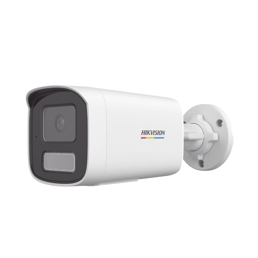 DS-2CD1T67G2H-LIUF|[Dual Light + ColorVu] Bala IP 6 Megapixel / Lente 4 mm / 50 mts IR + 50 mts Luz Blanca / Micrófono Integrado / ACUSENSE Lite / Exterior IP67 / WDR 120 dB / PoE / Micro SD / ONVIF