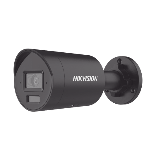DS-2CD2043G2-LI2U(BLACK)|[Dual Light + 2 Micrófonos Integrados] Bala IP 4 Megapixel / Color Negro / Lente 2.8 mm / 40 mts Luz Blanca + 40 mts IR / ACUSENSE / Exterior IP67 / WDR 120 dB / PoE / ONVIF / Micro SD / Metal / ACUSEARCH